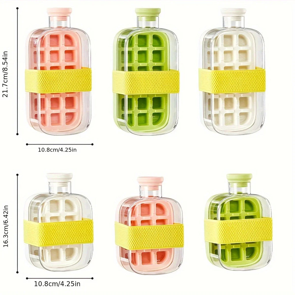 Ice Cube Mold Tray Press Ice Bottle Cup Kettle with Straw Whiskey Ice Cream Water Bottle Ice Cube Maker Easy Press To Release